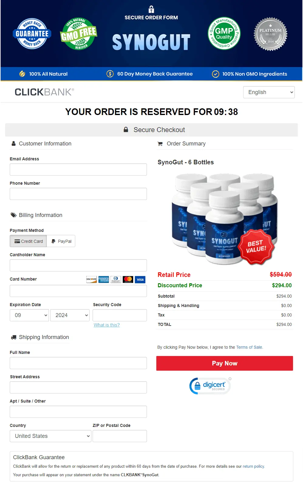 synogut buy page